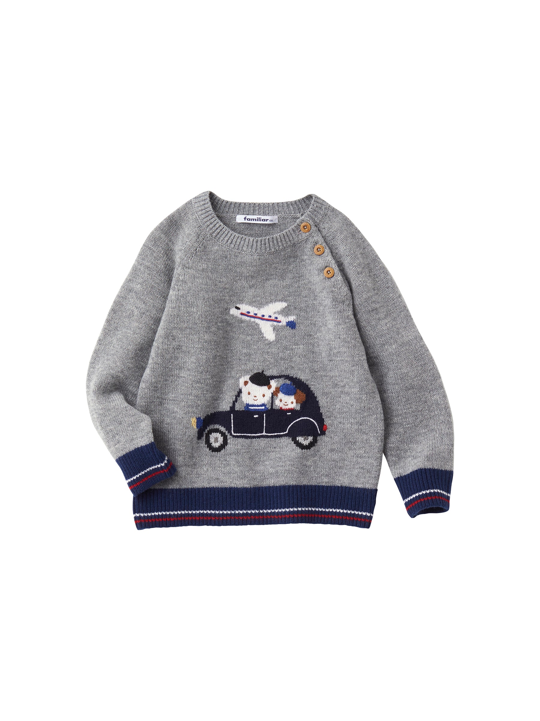 新品 familiar トップス 車 ファミちゃん グレー 80cm オンラインショップ】明日7日より開催！WINTER SALEラインナップ